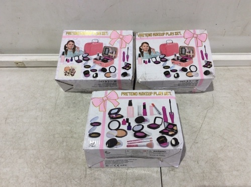 Lot of (3) Pretend Makeup Play Sets  - Lot 796