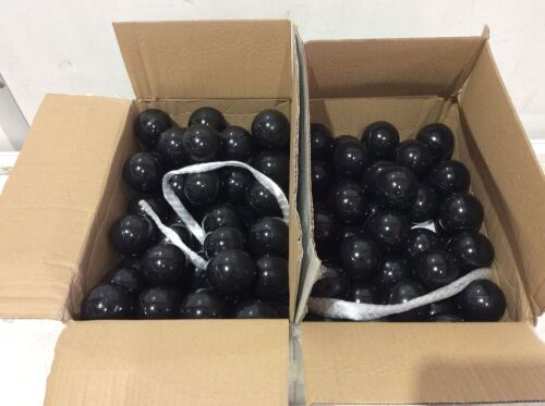 Lot of (2) Black Ocean Ball Pit Plastic Balls, 100 ct  - Lot 817
