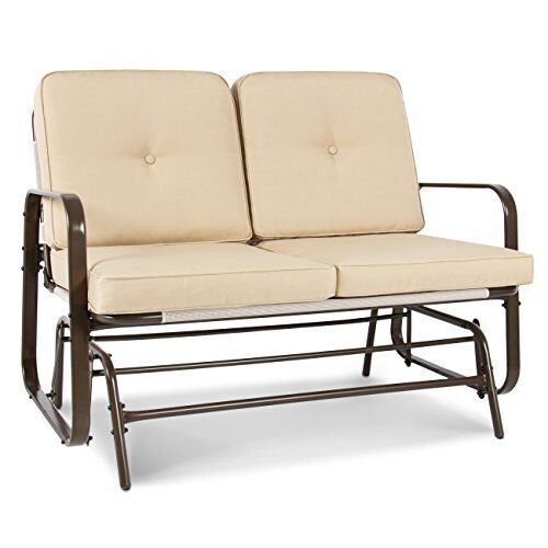 2-Person Outdoor Patio Glider Loveseat  - Lot 140
