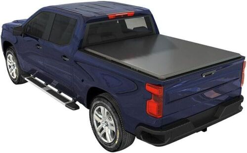 Soft Quad-Fold Tonneau Cover for 2014-2019 Chevy Silverado GMC Sierra 5.8' Bed  - Lot 164