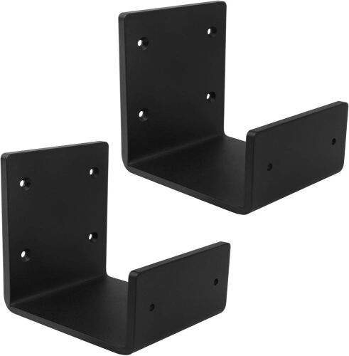 Lot of (3) 2 Pack Heavy Duty Steel U-Shaped Mantel Brackets for 4x6 Nominal Lumber - Lot 168