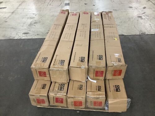 Lot of (10) 3-Tier Solar LED Patio Umbrellas - Uninspected - Lot 177