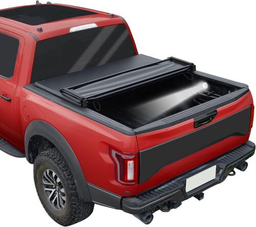 Soft 4-Fold Truck Bed Tonneau Cover for 2015-2022 Ford F-150 6.5ft Bed - Lot 195