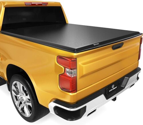  YITAMOTOR Soft Tri-fold Truck Bed Tonneau Cover for 2019-2025 Chevy Silverado/ GMC Sierra 1500 New Body Style, Fleetside 5.8 ft Bed  - Lot 284