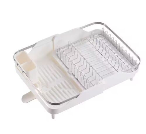 Stainless Steel  Dish Drying Rack, Expandable 11.6 in.-18.5 in. - Lot 310