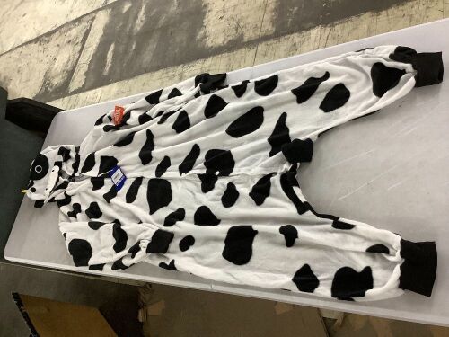Funziez! Adult Cow Onesie, Large  - Lot 320