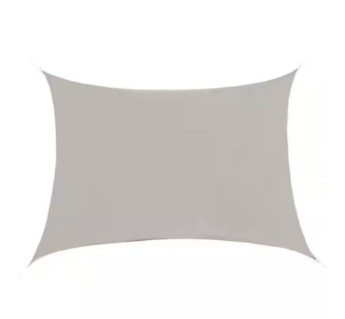 Outsunny 16 ft. x 20 ft. Light Brown Rectangle Outdoor Patio Sun Sail Shade Canopy - Lot 330