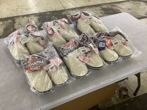 Lot of (6) Women's Bootie Slippers, X-Large 11-12 - Lot 560