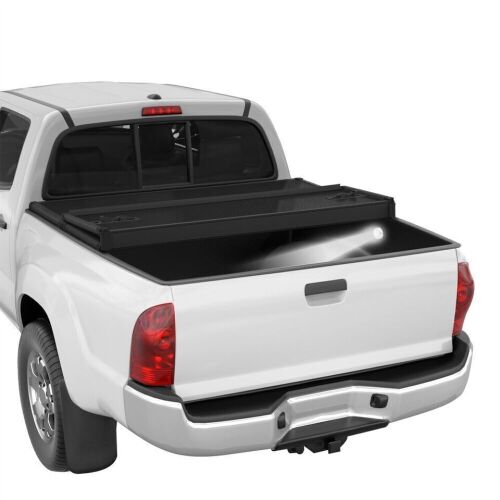 Hard Tri-Fold Tonneau Cover for 2007-2021 Toyota Tundra 6.5FT Bed - Lot 585