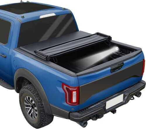 Soft 4-Fold Truck Bed Tonneau Cover for 2015-2022 Ford F-150 5.5ft Bed  - Lot 589