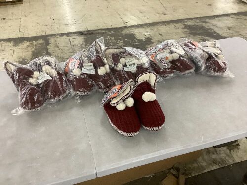 Lot of (6) Women's Bootie Slippers - Lot 762