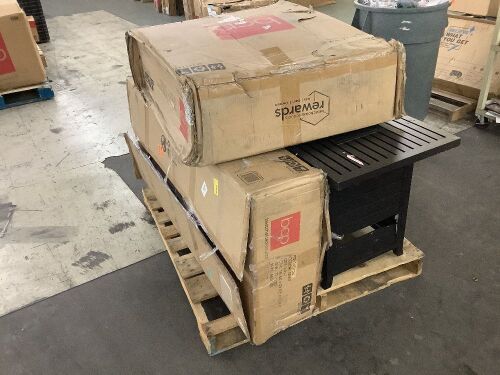 Lot of (3) Fire Pit Tables - For Parts or Repair  - Lot 147