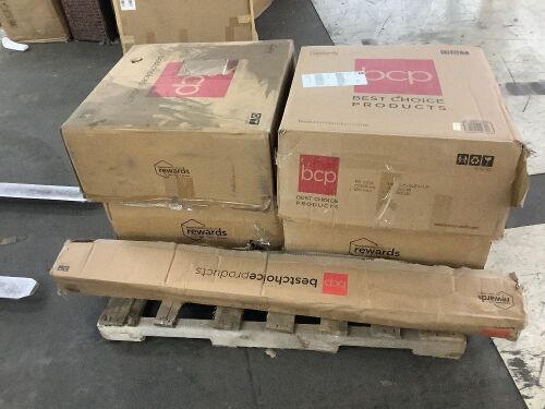 Lot of (4) Sets of Patio Swivel Barstools & (1) Umbrella - Uninspected - Lot 154