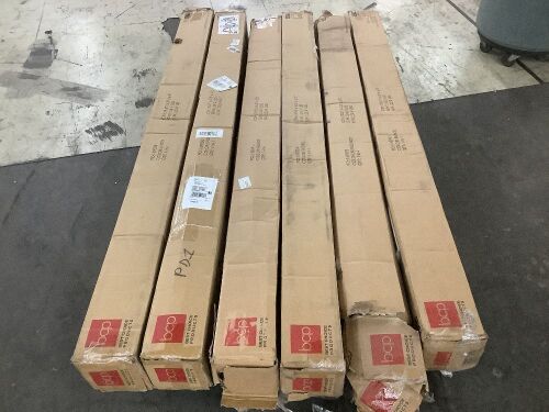 Lot of (6) 9' Square Solar LED Patio Umbrellas - Uninspected - Lot 245