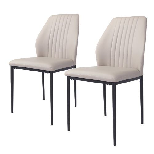Faux Leather Dining Chairs, Set of 4  - Lot 124