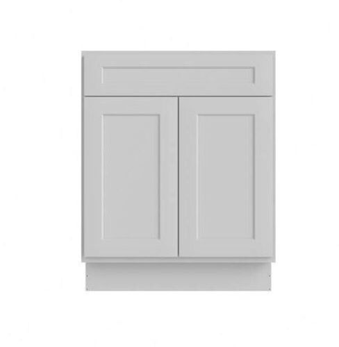 HOMLUX 27 in. W x 21 in. D x 34.5 in. H Ready to Assemble Bath Vanity Cabinet without Top in Shaker Dove - Lot 428
