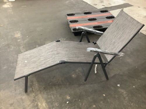 Outdoor Patio Chaise Recliner Lounge Chair w/ Rust-Resistant Frame - Lot 407