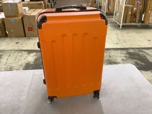 3 Piece Hardside Luggage Set, Orange  - Lot 96