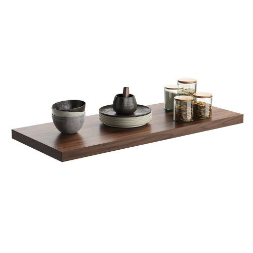 Lot of (4) Wooden Floating Wall Shelf with Invisible Brackets 24" x 10" x 1"  - Lot 747