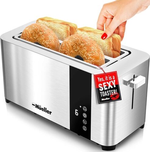 Mueller UltraToast Stainless Steel Toaster 4 Slice - Lot 200