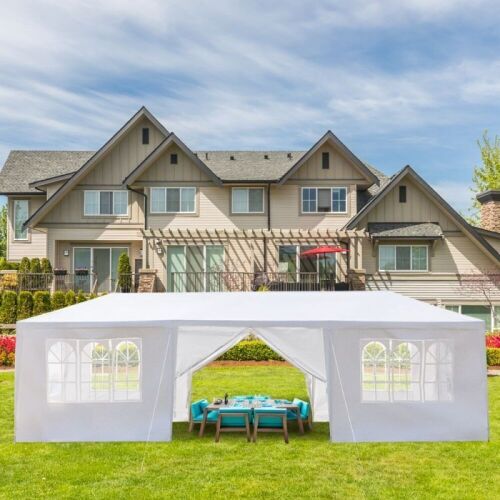  10' x 30' Canopy Tent with 8 Side Walls White  - Lot 112