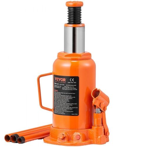 VEVOR 20 Ton All Welded Hydraulic Bottle Jack, 7.5-14 inch Lifting Range - Lot 508