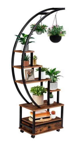 Half Moon Plant Stand - Lot 510