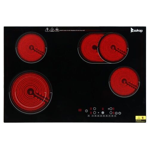 30" 4 Burners 7200W 220V Electric Ceramic Cooktop - Lot 74