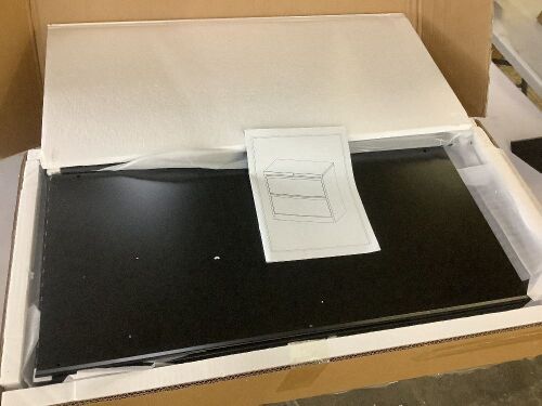 Black Metal Storage Cabinet  - Lot 101