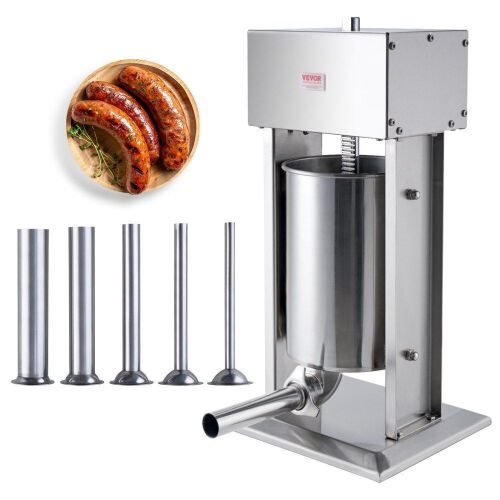 VEVOR Electric Sausage Stuffer 12 L Vertical Meat Stuffer 304 Stainless Steel - Lot 48