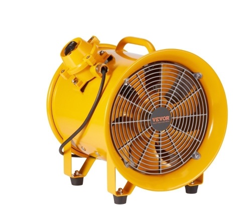 VEVOR Portable Ventilator, 16" Heavy Duty Cylinder Fan, 1100W Strong Shop Exhaust Fan 4240CFM, 16.4ft Power Cord (No charging head) - Lot 14