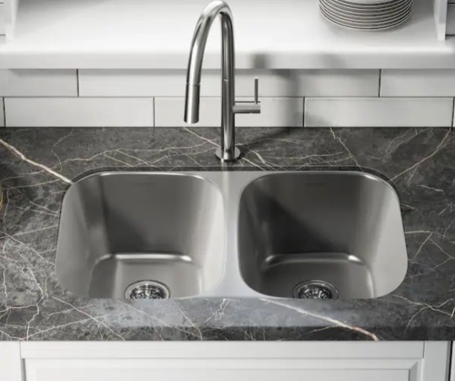 Swiss Madison Toulouse Stainless Steel 29 in. Double Bowl Undermount Kitchen Sink - Lot 108