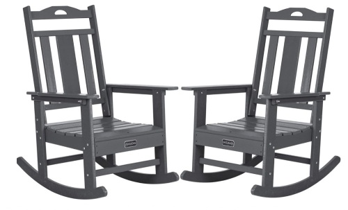 Nalone Outdoor Rocking Chairs Set of 2 - Lot 65