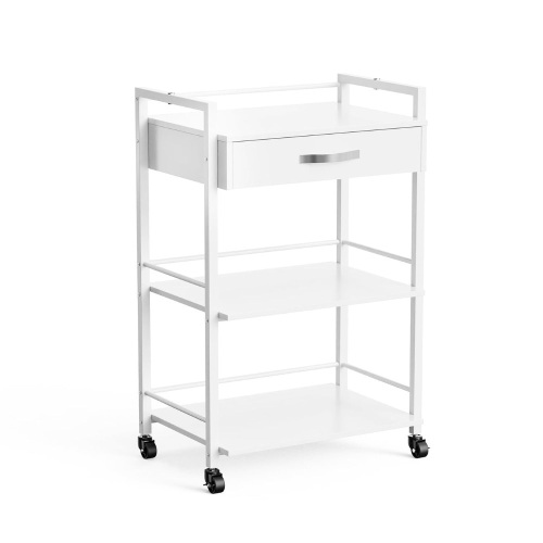 OmySalon Wooden Rolling Utility Esthetician Trolley Cart  - Lot 503