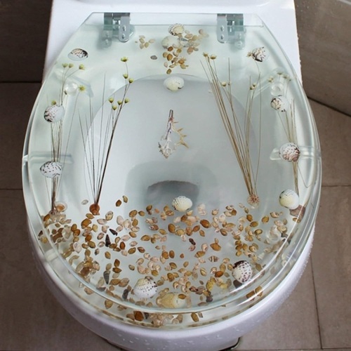 Transparent Resin Toilet Seat - Lot 615
