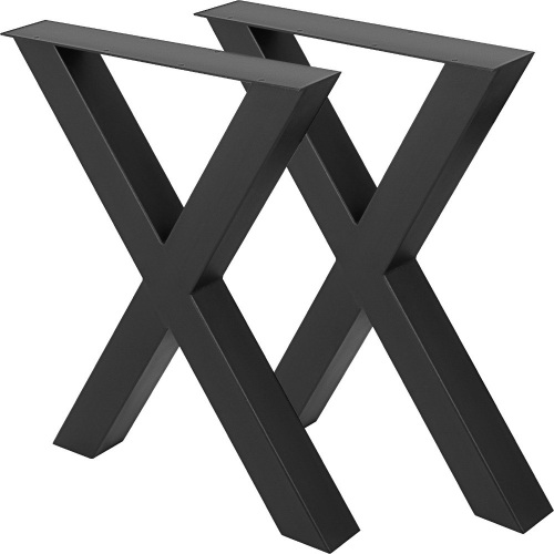 VEVOR Set of 2 Steel Table Legs, 28x24x3.1 Inch  - Lot 700