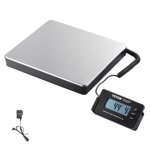 VEVOR Digital Shipping Scale with Timer, Tare Function, HD LCD Screen, 440 lbs x 1.7 oz. - Lot 705