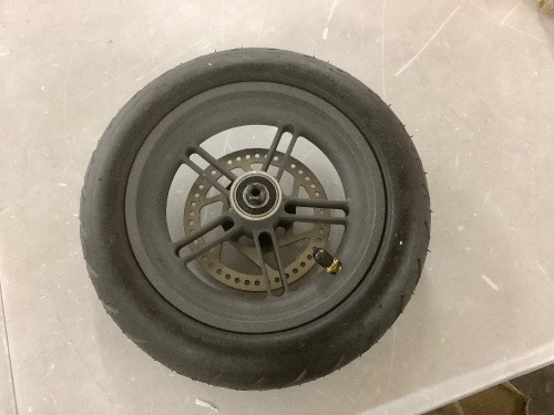 Electric Scooter Inflatable Rear Wheel, 3.14 x9.8''   - Lot 707