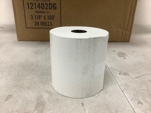 Box of Reciet Paper 3 1/8" x 305" 24 Rolls - Lot 4681