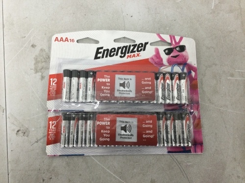 Set of 2 Energizer AAA Batteries (32 Count) - Lot 5083