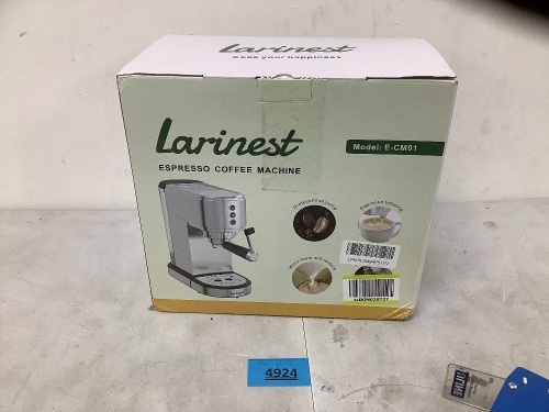 Larinest Espresso Coffee Machine - Lot 4924
