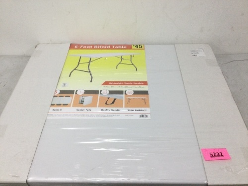 6-Foot Bifold Table - Lot 5232