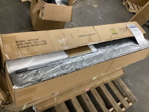 Upholstered King Size Bed Frame - Lot 107