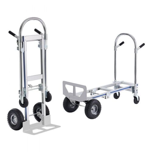 VEVOR Heavy Duty Aluminum Convertible Hand Truck, 800 lbs Load Capacity - Lot 169
