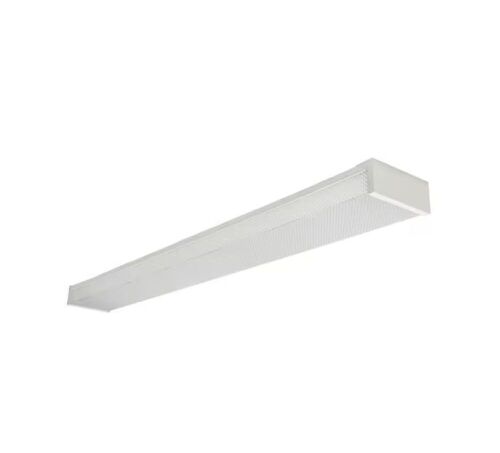 Commercial Electric 4 ft. 120-Volt 3800 Lumens White Integrated LED Wraparound Light with Prismatic Lens - Lot 258