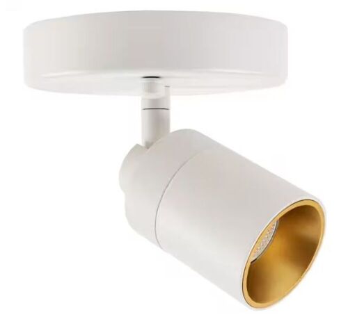 Vidalite Modern 7-Watt Sand White LED Spotlight Sconce Light & Modern White LED Surface Mount Pinhole Monopoint Sconce Light - Lot 356