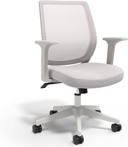 Union & Scale Essentials Mesh Back Fabric Task Chair, Gray - Lot 431
