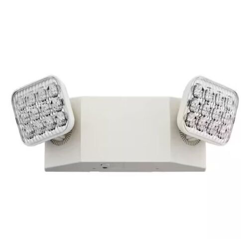 Lot of (2) Lithonia Lighting Contractor Select EU2C 120/277-Volt Integrated LED White Emergency Light Fixture with Battery - Lot 568