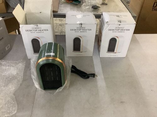 Lot of (3) Desktop Heaters  - Lot 591