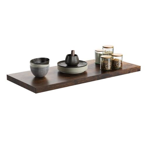 30 inch Wooden Floating Wall Shelf with Invisible Brackets - Lot 596